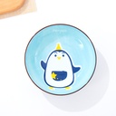 7-inch Cartoon Penguin Plate(Blue)