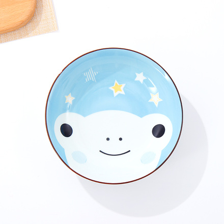 7-inch Cartoon Flog Plate(Blue)