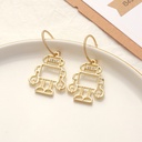 Simple Metal Robot Earrings