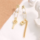 Stylish Love Lock Clip Earrings
