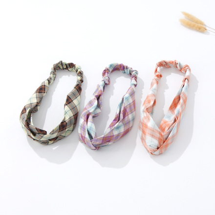Elegant Trendy Checks Hair Band
