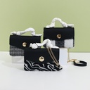 Spliced Portable Shoulder Bag