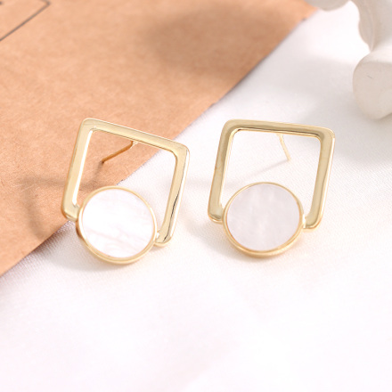 925 Silver Needle Simple Irregular Earrings