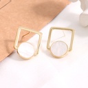 925 Silver Needle Simple Irregular Earrings