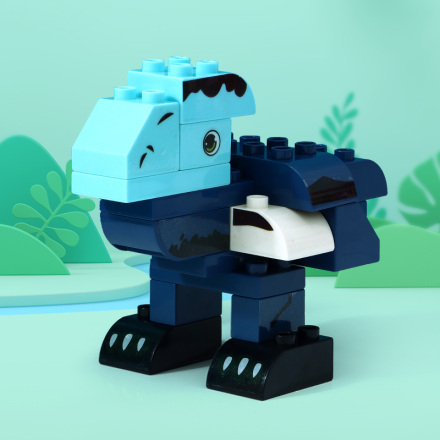 Blue Dinosaur Building Block Toy(1052)