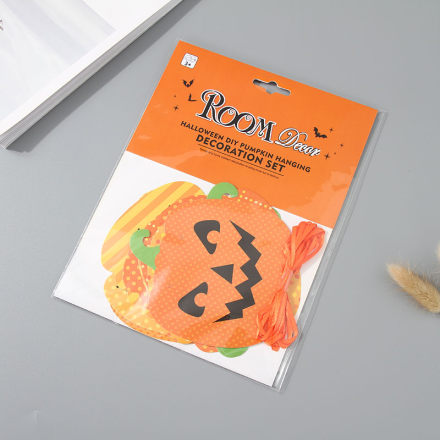 Halloween DIY Pumpkin Hanging Decoration Set (Yellow)