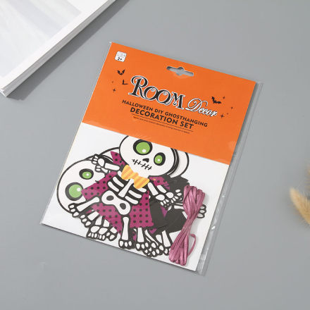 Halloween DIY Ghost Hanging Decoration Set (Black&White)