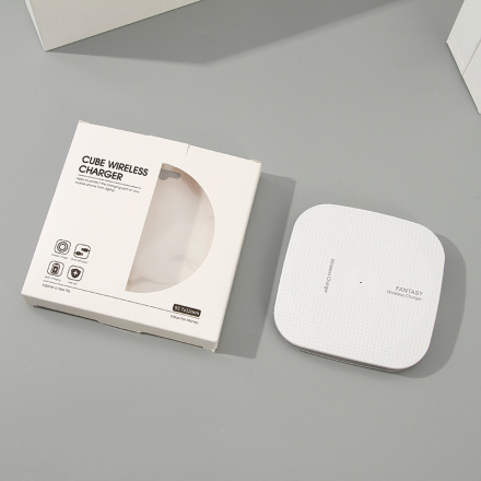 Cube Wireless Charger (Quick Charging 9V 1.3A)(White)