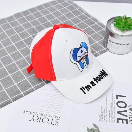 Cartoon Baseball Cap for Children-Red