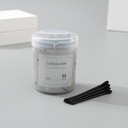 Black Tip Cotton Swab in Round Box (120 Pcs)