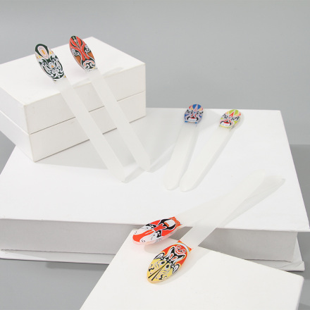 ملف أظافر علوي على شكل قناع أوبرا كارتون (عدد 2)