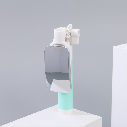 عصا سيلفي سلكية من الستانلس ستيل مع مرآة (أخضر)