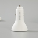 2.4A 12W Quick Charging Car Charger with Dual Ports -EC-06 (White)