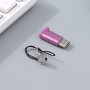 محول Micro-USB إلى Type-C (وردي بنفسجي)
