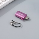Type-C to USB OTG Adapter (Rosy Purple)
