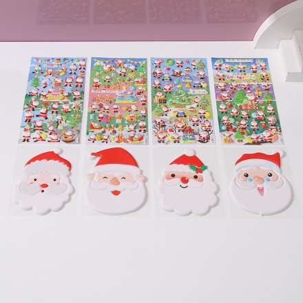 Santa Claus Puffy Sticker (Style 1)