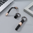 Micro-USB Creative Keychain Data Cable (Gold)