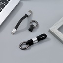 كابل بيانات سلسلة المفاتيح الإبداعية Micro-USB (فضي)