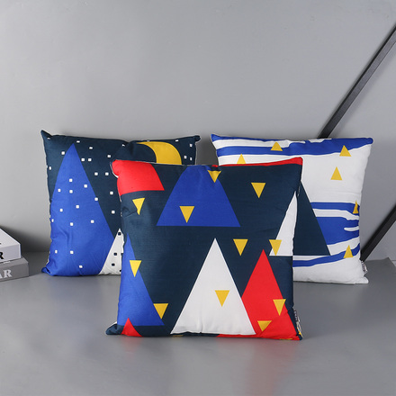 Geometric Triangle Collection Throw Pillow