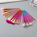 Gradient Fuchsia Rose Collection Makeup Brushes (6 Pcs/Set)