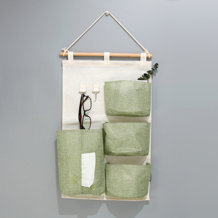 Large Capacity 4 Pockets Over the Door Hanging Organizer
