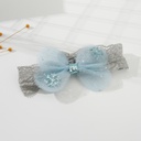 Snow Collection Mesh Bowknot Snowflake Hairband for Kids