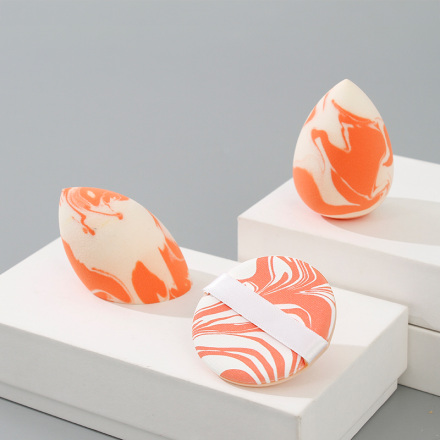 Makeup Sponge Set (Makeup Sponge, Cushion Puff, Angled Makeup Sponge)