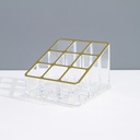 9 Compartments Gold-Plated Plastic Lipstick Organizer