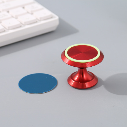 373-Fluorescent Magnetic Phone Car Mount (Red)