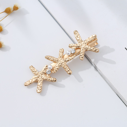 Textured Starfish Alligator Hair Clip