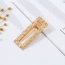 Golden Rectangle Alligator Hair Clip