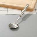 Geometric Collection Square Ceramic Handle Soup Spoon