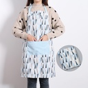 مريلة بنمط مثلث هندسي (أزرق)