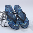 Tropical Print Collection Men's Flip Flops 