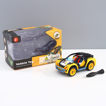 DIY Assemble Alloy Pull Back Vehicle Toy (KLX600-6)