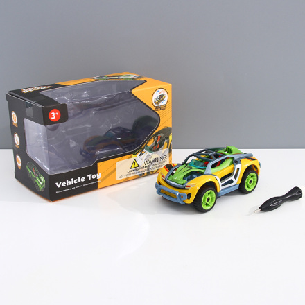 DIY Assemble Alloy Pull Back Vehicle Toy (KLX600-9)