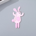 Pink Rabbit Soft Self-Adhesive Hook
