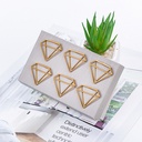 Diamond-Shaped Paper Clip Set