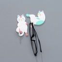 Standing & Lying Yoga Cat Soft Self-Adhesive Hook (2 Pcs)