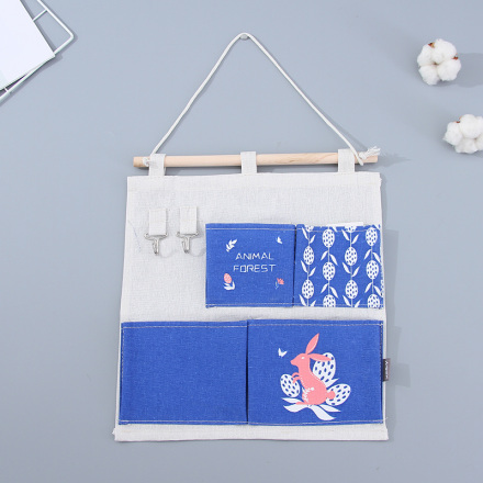 Animal Forest Collection - Rabbit Over the Door Hanging Organizer with 4 Pockets