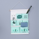 Fresh Cactus Over the Door Hanging Organizer with 7 Pockets