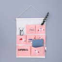 Fresh Flamingo Over the Door Hanging Organizer with 7 Pockets
