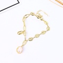 Imitation Pearl Thick Chain Bracelet