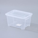 Clear Plastic Storage Box with Lid – Small