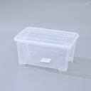 Clear Plastic Storage Box with Lid – Large