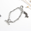 Round Plate Tassel Bracelet