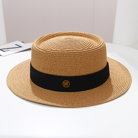 Simple Unisex Straw Hat – Light Brown
