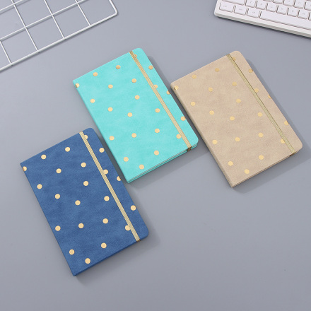 Polka Dot Collection A4 PU Notebook (96 Sheets)