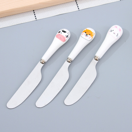 Small Cartoon Design Ceramic Cutlery – Knife