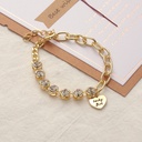 Dazzling Rhinestones Thick Chain Bracelet